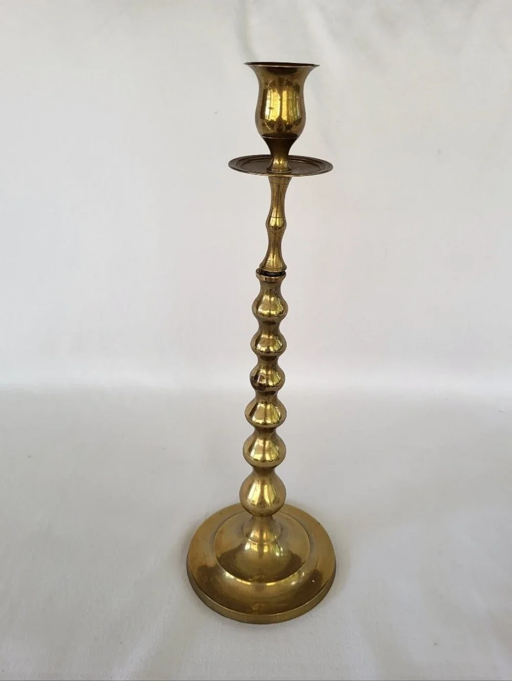 Vintage Brass 3-Arm Candelabra Candle Holder